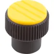 Kipp Novo.Grip Rändelknopf Gr. 3 M10 Deckel rapsgelb Edelstahl