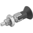 KIPP ARRETIERBOLZEN GR. 3 D1=M16X1,5, D=8, FORM:D MIT RASTNUT, MIT KONTERMUTTER