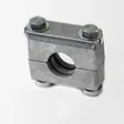 Stauff Komplettschelle Gr. 6, 42,4 mm Schwere Baureihe, Aluminium