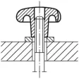 Kipp Sterngriff GJL Form C, D1=80, D4=16