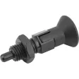 KIPP ARRETIERBOLZEN GR. 3 D1=M16X1,5, D=8, FORM:D MIT RASTNUT, MIT KONTERMUTTER