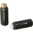 Kipp Druckschraube M5x8,5 mit Messingbolzen long lok