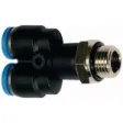 Riegler Y-Steckverschraubung »Blaue Serie« drehbar G3/8