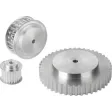Norelem Zahnriemenscheibe Profil T5 B=15, N=44, Form B Aluminium