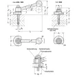 Ganter Spannriegel, Stahl, Spannung nach oben, Schraube von der Bedienseite GN918.1 GVS-L