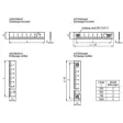 Kipp Massstab Aluminium horizontal mit Bohrungen, L=750mm
