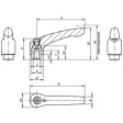 Kipp Stahlklemmhebel Gr. 5