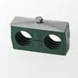 Stauff Komplettschelle Gr. 2, 13,5/13,5 mm Doppel-Baureihe, Polypropylen