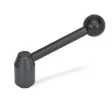 Ganter Verstellbare Spannhebel GN212.3-28, Hebel schräg