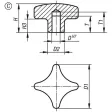 KIPP D1=50 KREUZGRIFF DIN6335