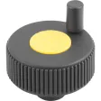Kipp Novo.Grip Positionierrad Gr. 1 Form H D=40, D1=6, Deckel rapsgelb