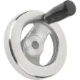 KIPP 2-SPEICHENHANDRAD D1=100 PASSBOHRUNG