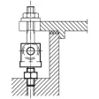 Kipp Gabelstück mit Gewindebolzen M8x20