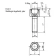 Kipp Pendelauflage Form C mit O-Ring D1=M6, L1=12