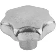 Kipp Sterngriff Form A, D1=40 Alu, gerommelt