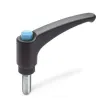 Ganter Verstellbare Klemmhebel GN603-108, blau, RAL 5024, glänzend