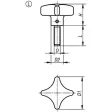 KIPP D1=50 KREUZGRIFF DIN6335