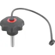 KIPP D=M12X40 STERNGRIFF ÄHNLICH DIN6336 MIT SICHERUNGSBAND