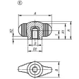 KIPP FLÜGELGRIFF MINIWING D=M06 A=28