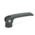 Ganter Exzenterspanner GN927-101, Kunststoff-Auflagescheibe ohne Stellmutter, schwarz, RAL 9005