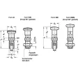 Ganter Rastbolzen, Edelstahl A4 GN818-5