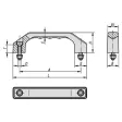 KIPP BÜGELGRIFF A=120 THERMOPLAST