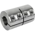 Norelem Starre Kupplung geschlitzt L=50 Edelstahl D4=34, D1=16