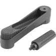 Kipp Novo.Grip Handkurbel zyl. Griff drehbar Gr. 3, A=125, D=12h7 Nabennut 4p9