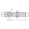 KIPP GEWINDESPINDEL FÜR GELENKFÜßE M12