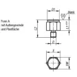 Kipp Positionsfuss Form A D=M16, L1=15