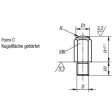 Kipp Positionsfuss Form C D=M16, H=60