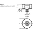 Kipp Novo.Grip Rändelrad Gr. 2 Form D D=50 M8 Edelstahl