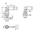 KIPP D=10 M16 SPERRRIEGEL MIT SECHSKANT