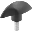 KIPP FLÜGELGRIFF M06 SCHWARZGRAU RAL7021