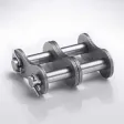 IWIS EUROCHAIN® Verbindungsglied, mit Splint, vernickelte Ausführung