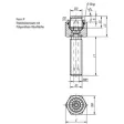 Kipp Pendelauflage Form P mit O-Ring D1=M10, L1=30