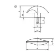 KIPP FLÜGELGRIFF M06 SCHWARZGRAU RAL7021
