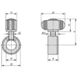 Kipp Stellring mit Klemmgriff D1=10