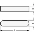Ganter Passfedern, Edelstahl DIN6885-6