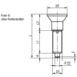 Kipp Arretierbolzen Gr. 3 Form G Arretierstift gehärtet Edelstahl