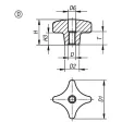 KIPP D1=32 KREUZGRIFF DIN6335