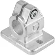 KIPP ROHRVERBINDER MIT FLANSCH ALUMINIUM
