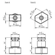 Kipp Positionierbolzen spreizbar D=16, B=12