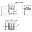 Kipp Flanschklemmstück Thermoplast A=30