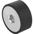Kipp Gummi-Metall-Puffer Typ E D=40, H=30