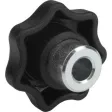 Kipp Sterngriff D1=63, D4=16 Form h, mit vorstehender Stahlbuchse
