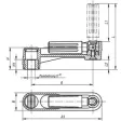 KIPP A=125 HANDKURBEL OHNE QUERBOHRUNG