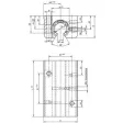 Norelem Lineargehäuseeinheit Tandem, D=12, Aluminium, offen
