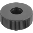 Kipp Novo.Grip Rändelrad Gr. 1 Form D D=40 M5 Edelstahl
