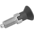 Kipp Arretierbolzen Gr. 0 Form C Arretierstift gehärtet Edelstahl